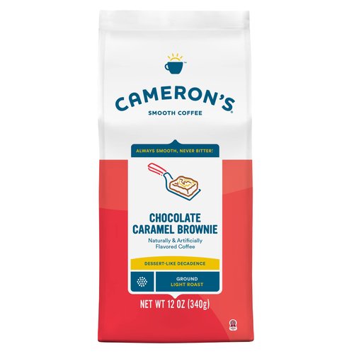 Cameron's Coffee Roasted Ground Coffee Bag, Chocolate Caramel Brownie, 32 Ounce, (Pack of 1)