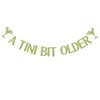 A Tini Bit Older Banner - Martini Bar Party Decorations, Weenies and Tinis Banner, Tini Bar Themed Bachelorette Party Decoration Supply Green Absinthe Glitter