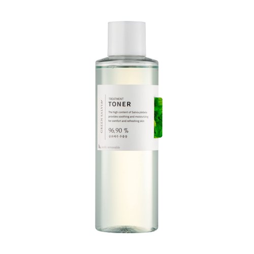 MEIDEME Green Salvia Treatment Toner - Farm-to-Face Beauty Vegan Korean Skincare Hydrating Soothing Refreshing Toner for All Skin Types Irritated Skin and Redness Relief (150ml)