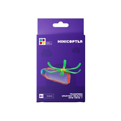 Oddy Minicopter Minipack Creative Building Kit - Eco-Friendly STEM Toy Set for Kids 6+