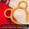 Yellow Bear Ear Pooh Bear Headband - Non-Slip Cute Headband for Makeup and Women's Hair - Gift for Her