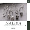 NAISKA 24PCS Hair Jewelry for Braids with Crystal Rhinestone Loc Dreadlock Accessories Metal Alloy Braid Clips Non-Piercing Ear Cuffs Locs Jewelry for Women Men Hair Accessories(Silver)