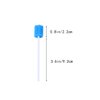 Healifty 100pcs Mouth Sponge Swabs Disposable Sponge Stick Oral Care Sponge Swab Tooth Cleaning Sponge (Blue)