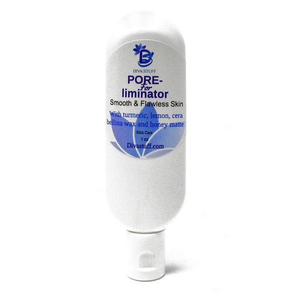 Pore-liminator For Smooth & Flawless Skin, Diva Stuff Pore Minimizing Primer Promotes a Shine Free Face, Wear Alone or Under Make Up, 1oz