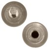 CRL Cylinder Style Brushed Nickel Finish Back-to-Back Shower Door Knob With Plastic Sleeve
