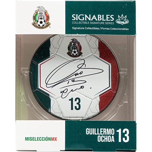 Signables Premium - Mexico Guillermo Ochoa - Digitally Autographed Sports Memorabilia - Small Signed Sports Collectible Figurines - Unique Football Figures