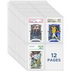 CollectHall Graded Card Sleeves, PSA Graded Card Slab Binder Pages for Storage & Display, Compatible with PSA, BGS, CGC Graded Sports Cards and One-Touch Magnetic Card Holders- 12 Pages
