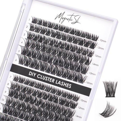 Lash Clusters 144 Pcs Individual Lashes Clusters Eyelash Extensions False Eyelashes DIY Wispy Flu...