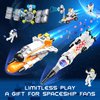 Interstellar Space Exploration Shuttle Toys for 6, 7, 8, 9, 10+ Year Old Kids Girls Boys, STEM Projects Rocket Spaceship Building Toy Kit with 4 Astronauts, Kids Creative Play Birthday Gifts, 415 PCS