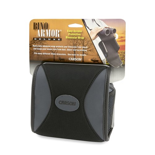 Carson BinoArmor Deluxe Easy-Access Magnetic Binocular Case (BA-07) , Black