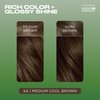 Clairol Natural Instincts Demi-Permanent Hair Dye, 5A Medium Cool Brown Hair Color, Pack of 3