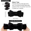 WHAVEL 9 Pack Black Spa Headband for Washing Face, Makeup Headband Skincare Headbands Face Wash Headband Bow Headbands Facial Headband Soft Fluffy Headband for Washing Face (A. Black)