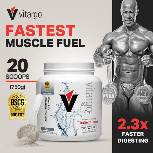 Vitargo Carbohydrate Powder | Feed Muscle Glycogen 2X Faster | 1 LB Unflavored Pre Workout & Post Workout Recovery Powder| Carb Supplement for Recovery, Endurance, Gain Muscle Mass