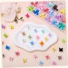 128 Pack Small Butterfly Hair Clips, 32 Colors Mini Claw Clips Hair Accessories for Toddler Baby Girls Women, Cute Hair Clips with Box Back to School Gift Halloween Christmas Gift