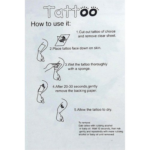 MapofBeauty 2 pcs Temporary Tattoos Totem Tattoo Sticker Black Makeup Waterproof Removable