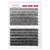 Individual Lashes 280Pcs DIY Eyelash Extension 30D+40D C Curl Mixed 15-20mm Cluster Lashes Natural Wispy Reusable Mink Lash Cluster at Home by FADVAN (30D+40D-0.07C, 15-20mm)
