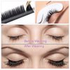 QDMEYEA Eyelash Extensions Individual Lashes 0.07 C Curl Classic Volume Lash Extensions Supplies 13mm Length Single Eyelashes Extensions Premium Single Silk EyeLashes(13mm, 0.07 C Curl)