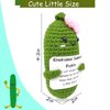 SIMXEHAY Emotional Encouraging Support Pickle,Funny Encouraging Pickle with Emotional Encouraging Card,Cute Knitted Crochet Dolls Soft Plush for Friend Gifts (Pickle)