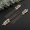 Rumtock 3pcs Opal Crystal Beads Hair Piece for Brides Women Girls Handmade Simple Hair Pins for Special Occasion (Opal)