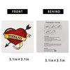 Pandecor Bride Heart Tiffany Heart Temporary Tattoos Stickers for Halloween Costume Cosplay (heart tattoos)