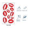 83 Pcs Valentine's Day Red Lips Heart Temporary Tattoo Stickers Sexy Red Lips Kiss Waterproof Fake Tattoos Suitable for Valentine's Theme Party Face Body Funny Makeup Temporary Tattoo Stickers