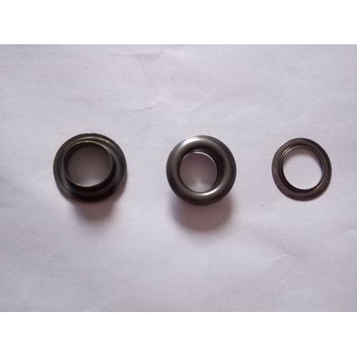 Innetoc Solid Brass Grommets Eyelets 100 Pack (3/8"(10x16.5), Gun Black)