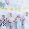 Awesome Since 1924 Banner Pre-strung Happy 100th Birthday Banner Gold Glittery 100 One Hundred Years Old Birthday Party Decorations for Men Women