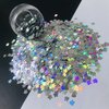 PrettyG 10 Grams/Pack - Sliver Rabbits Holographi Sequins Glitter - Festival Rave Beauty Makeup Face Body Nail Art Decoration LB100