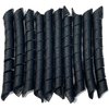 40 Pcs Heatless Spiral Hair Curlers 22inch Magic No Heat Hair Curls For Long Hair 4Pcs Styling Hooks DIY Hair Rollers Set（black）
