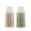 2 Pcs 200ml Push Down Lockable Pump Dispenser Bottle,Empty Pump Dispenser Bottle Container for Nail Polish Lip Eye Makeup Remover Liquid