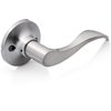 Berlin Modisch Dummy Lever Door Handle [Pack of Two] for Closets with a Satin Nickel Finish, Single Side, Non-Turning Pull Only Classic Series