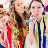 Skylety 20 Pcs Blowouts Noisemakers Funny Birthday Halloween Blowouts Blow Horns Colorful Noisemakers Whistles Noise Makers for 2025 Birthday Winter Wedding Party Supplies