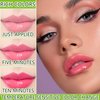 Fusang 2Pcs Aloe Vera Lipstick Color Changing Lipstick,Temperature Color Change Lip Gloss Balm Set Nutritious Long Lasting Moisturzing Magic Lipstick Lip Makeup for Women