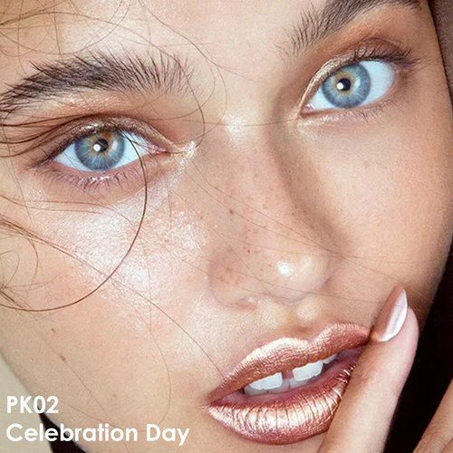 FOCALLURE Metallic Liquid Lipstick,Non Stick Cup Lip Gloss,High Impact Lip Color with Transfer-proof Wear,Long Lasting & Waterproof Lipstick Makeup for Women,Celebration Day