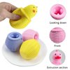 Squeeze Toys -3pcs Chick Squeeze Toys Stress Chicken Chicken Fidget Toys for Kids and Adults Squeeze Stress Relief Balls for Giif Party Supplies Random Color