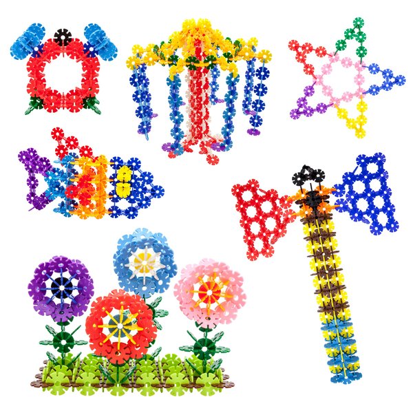 PicassoTiles Building Chips 600 Pieces Interlocking Construction Chips Creative Disc Block Toy Set STEM Learning Toys for Early Education and Child Brain Development Kids Boys Girls Age 3 and Up PTF60