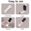 3 Pcs Folding Travel Hair Brush Foldable Mini Compact Hair Brush with Mirror For Women Collapsable Travel Size Massage Comb Travel Brushes For Hair Small Hairbrush Mini Brush For Purse Trip Gym Cream