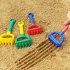 Toyvian 6 Pcs Children's Beach Rake Sand Rake Toys Sand Bucket Molds Kids Beach Toy Colorful Toy Scoop Rake Kids Garden Tool Kid Sand Toy Kid Beach Towel Beach Shovel Baby Pp The Snow