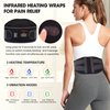 CUEHEAT Heating Pad Back Brace with Heat and Massage,Heated Back Massage with Rechargeable Battery, Back Heat Support Belt for Men, Women Heated Back Brace, Heating pad with Massager for Back(48Inch)