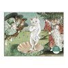 Galison Birth of Venus Meowsterpiece of Western Art 1000 Piece Puzzle from Galison - Beautifully Illustrated Parody of Boticelli's Iconic Work, 27" x 20", Unique Gift Idea