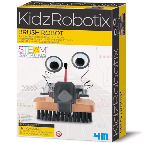 4M 4574 Brush Robot DIY Science Engineering Robotics Kit - Educational Stem Toys Gift for Kids & Teens, Boys & Girls (Packaging May Vary)
