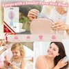 Oumigiz Toddler Hair Brush Mini Brush Set, Travel Hair Brushes for Women, Small Hair Brush for Kids Detangling Thick Curly Wet Dry Hair, Perfect Stocking Stuffers for Toddlers, Girls and Holiday Gifts