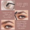 Eyebrow Pomade Brow Gel Pomade,Long Lasting Waterproof and Enhancers Eyebrow Soft Smooth,Eyebrow Makeup Gel with Eyebrow Brush for Girls and Women-Dark Brown