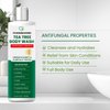 Tea Tree Body Wash Antifungal: Folliculitis Treatment for Dermatitis-Prone Skin, Face & Body Acne, Jock Itch, Athlete’s Foot, Ringworm, Tinea Versicolor, Body Odor, Eczema and Hidradenitis Suppurativa
