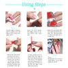 XEAOHESY 224 Pieces 16 Sheets Matte Color Nail Polish Strips with Nail File Self-Adhesive Nail Stickers Full Nail Wraps Gel Nail Strips Real Nail Polish Stickers for Women Nails Art(8 Styles)
