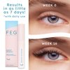 FEG Eyelash Enhancer Rapid Eyelash Growth Serum with Natural Ingredients | Lash Serum for Growing Naturally Thick, Full, and Long Eyelashes | Stimulates Natural Eyelash Growth | 3-Pack of 3ml Tubes