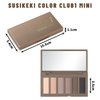 SUSIKEKI 6 Colors Mini Naked Eyeshadow Makeup Palette Neutral Nude Smoky Eye Shadow Taupe & Brown Matte Make Up Pallet with Mirror Highly Pigmented Long Lasting Waterproof Travel Size Gift Kit 01