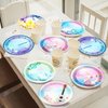 Justforjoyful 48 Guests Music Themed Birthday Decoration Disposable Tableware Plates and Pop Singer Themed Party Supplies for Girls Birthday Party Fans Celebration