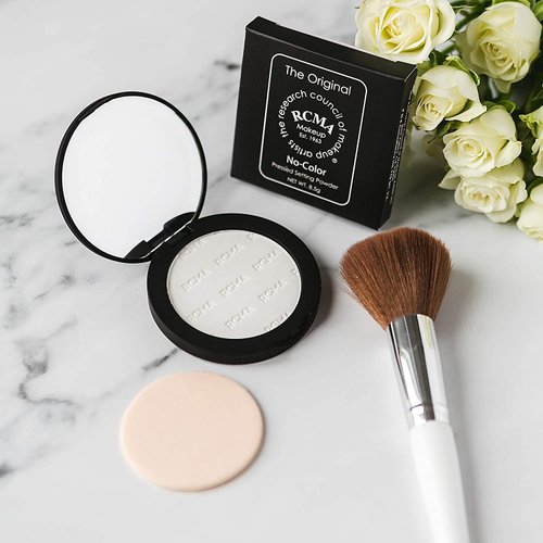 RCMA Makeup No Color Pressed Powder | Setting Powder | Vegan | Flawless Finish | Lasting Perfection | Everyday or Professional Makeup | 0.29 oz