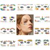 10 Sheets Pride Day Face Sticker Set -Rainbow Face Tattoo Stickers for Adult Kids Eye Body Face Tattoo Sticker Holiday Festival Party Supplies